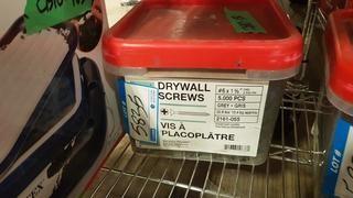 Pail - 5000pcs - #6x1 5/8" Drywall Screws (CB10-150)