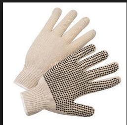 Lot 24PK White Cotton Cargening Gloves w/Nibs - (CB10-211)