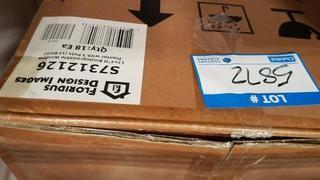 Lot 18 - 12"x4" Blue Biodegradable Window Planter w/3 Pots (CB10-117)