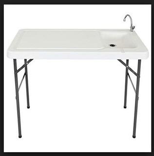 Angler Outdoor Multi Use Table w/LG Sink (CB10-100)