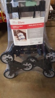 Homewares - Foldable 6-wheel - Hand Truck w/5" Rubber Wheels - 600lb Cap (CB10-174)
