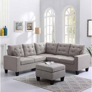 Andover Mills Pawnee Sectional with Ottoman (ANDV3255_25657819) - Blue