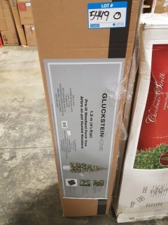 GlucksteinHome 4.5ft Pre-Lit Woodland Porch Tree