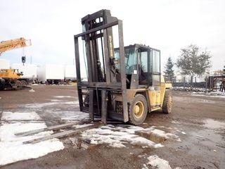 Hyster H190XL 4x4 LPG 19,000lbs Forklift. 8' Forks and 6'8" Forks. Showing 2,683hrs. SN E007D02695T.