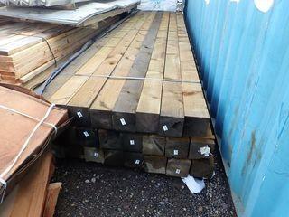 Lift of Approx. 24pcs 6"x6"x16' Treated Timbers.