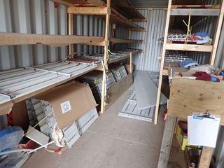 Contents of Sea Container Lot 38 Including Asst. Radiant Heat Panels. **NOTE: CONTENTS MUST BE REMOVED BY 3PM NOV. 5/18**
