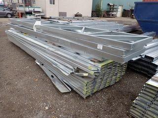 Lot of Asst. Galvanized Track and Roofidor Frames. 