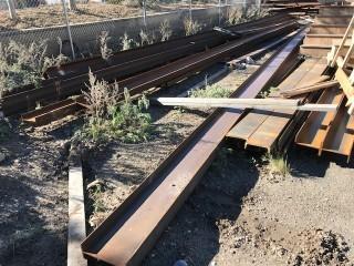 Lot of Asst. Steel I-Beam and Channel. 