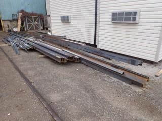 Lot of Asst. Steel I-Beam, Channel, Angle and Flat Bar. 
