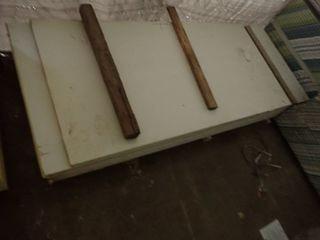 Lot of Approx. 18 Sheets 1/2"x10'  RM Guard Rey Gypsum Board and 2 Sheets 1/2"x8'  RM Guard Rey Gypsum Board. **LOCATED IN SEA CAN LOT 56. MUST BE REMOVED BY 3PM NOV. 5/18**