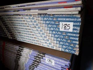 Lot of Approx. 22 Sheets 1/2"x10' CertainTeed Easi-Lite Gypsum Board. **LOCATED IN SEA CAN LOT 58. MUST BE REMOVED BY 3PM NOV. 5/18**