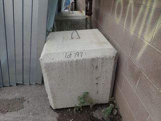 Lot of 2 Concrete Blocks. 