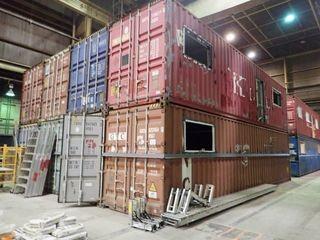 Ladacor 2-Storey (8) 40' Sea Container 2,560sq Ft Modular Structure. **WIP**