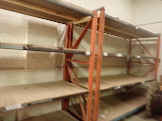 Lot of 4 Sections Pallet Racking. **NOTE: CROSSBEAMS WELDED**