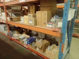 Contents of Shelving w/ Asst. Electrical Including Fasteners, Couplers, Boxes, etc. 