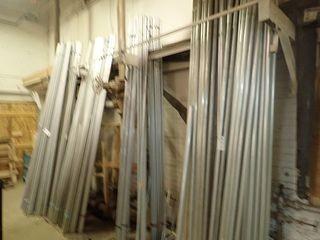 Lot of 1/2", 1" and 1 1/2" Galvanized Conduit and Tracking. 