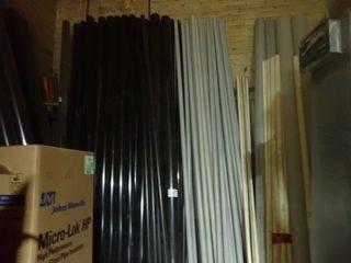 Lot of Approx. 100pcs Asst. Diameter PVC Piping. 