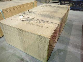 Lift of Approx. 36 Sheets G1S 3/4" Plywood.