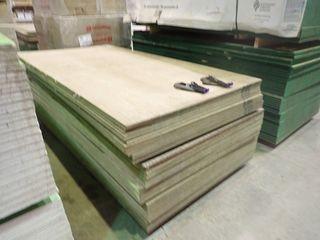 Lift of Approx. 14 Sheets 1/2" Treated Plywood and 24 Sheets 3/4" Treated Plywood.