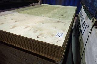 Lot of Approx. 18 Sheets 5/8" Plywood. 