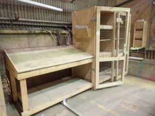 Lot of Lockout Cage and Worktable.