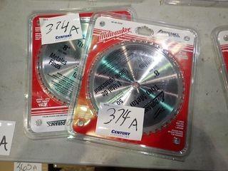 Lot of 2 Milwaukee Endurance 8" 50-Tooth Thin Metal Blades. 