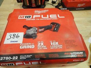 Milwaukee 2780-22 M18 Cordless 4 1/2" / 5" Grinder.  **NEW AND UNUSED**