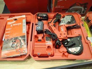 Milwaukee 2629-22 M18 Cordless Band Saw Kit w/ Charger and 2 Batteries. 