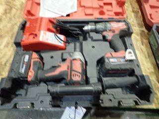 Milwaukee 2897-22 Cordless Combo Pack w/ M18 Fuel 3/8" Drill, Impact, Charger and 2 Batteries. 