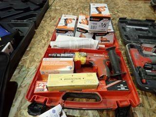 Hilti DX2 Power-Actuated Fastening Tool w/ 7 Boxes Asst. Fasteners.