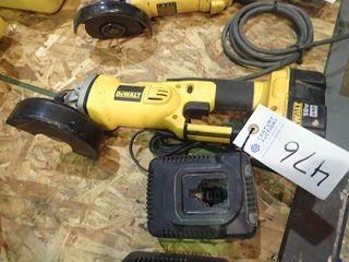 DeWalt Cordless 5" Angle Grinder w/ Charger and Battery. 