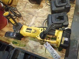 DeWalt Cordless 5" Angle Grinder w/ Charger and Battery. 