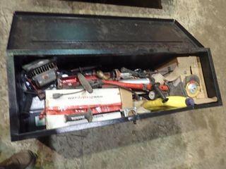 Lockable Job Box w/ Asst. Construction Tools. 