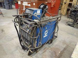 Miller Dimension 452 CC/CV DC Welding Power Source w/ Miller 22A Wire Feeder, Cart and Cables. 