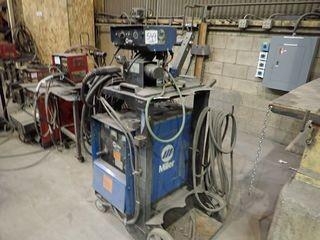 Miller CP-300 Constant Voltage DC Arc Welding Power Source w/Miller Millermatic S-52E Wire Feeder, Cart and Cables. 