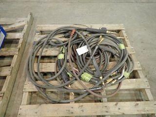 Lot of Mig Welding Cable and Mig Guns. 