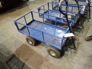 4-Wheel Utility Cart w/ Removable Sides.