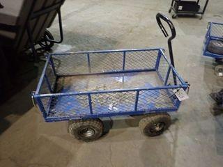 4-Wheel Utility Cart w/ Removable Sides.