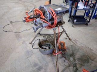 Ridgid 300 Threader w/ Tubing Cutter, Cutting Head, Reamer and Oil Bath.