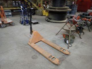 2,500kgs Pallet Jack.  **BEING USED FOR LOADOUT, CANNOT BE REMOVED UNTIL 3PM NOV. 8/18**