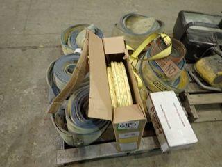 Lot of 9 Asst. Nylon Slings, GasLite 1/2" Tubing and PFP Partners 4800DW FireStop.