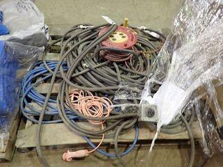 Lot of Heavy Duty Single Phase and 3-Phase Extension Cords.
