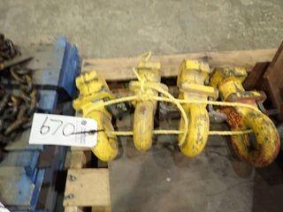 Lot of 4 Sea Container 14-tonnes Top Lifting Lugs.