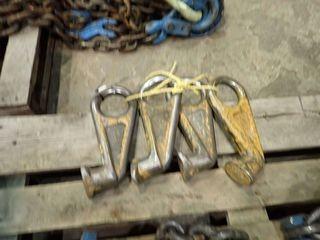 Lot of 4 Sea Container Side Lifting Lugs.