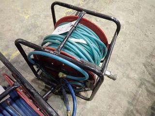Hose Reel w/100'x1/4" Air Hose. 