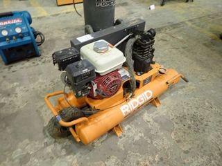 Ridgid 150PSI 9gal Contractors Portable Air Compressor w/ Honda GX160 Gas Engine. 
