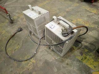 Lot of 2 Electric 3-phase Construction Heaters.