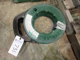 Lot of 2 Greenlee 125' Steel Fishtapes.