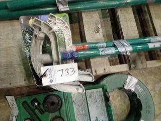 Lot of 3 Greenlee 841A Manual Tubing Benders. 