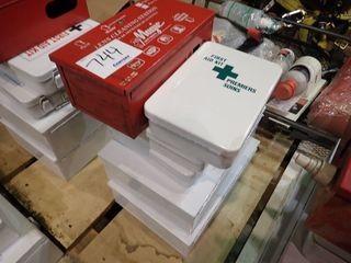Lot of 5 First Aid Kits and Lens Cleaning Station.